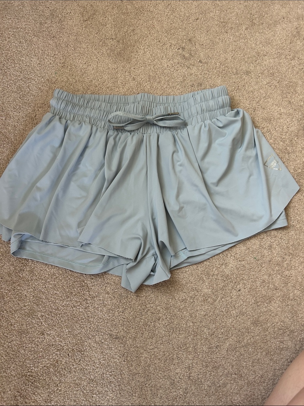 Light Blue Athletic Layered Women’s Shorts